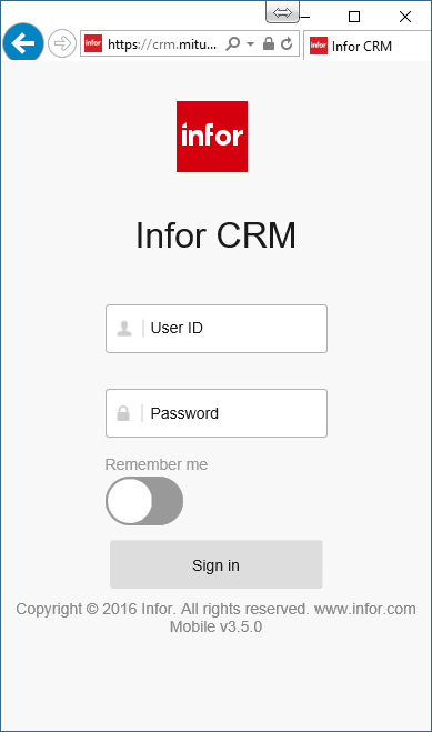 CRM Mobile Client